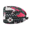 [En Stock] Gorro Quirúrgico Transfronterizo de Amazon para Personal Médico Oral y Dental Dibujo Animado Gorro de Enfermera Navideño