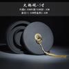 Weizhuang Hot Pot Inkstone Duplo Círculo 4 polegadas 5 polegadas 6 polegadas Ink Pool Ink Sea Raw Stone com tampa e Tassel não é fácil de secar tinta