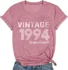Comercio Exterior Tops para Mujer Comercio Electrónico Transfronterizo Amazon Camiseta de Algodón Estampada a Color
