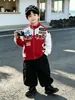 Chaqueta de Motocicleta de Primavera para Niños 2026 Nueva Moda Elegante para Niños Chaqueta de Béisbol Fresca de Primavera y Otoño Tendencia