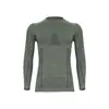 Novo Conjunto Esportivo Outdoor de Lã Merino Quente e Secagem Rápida para Mulheres, Conjunto de Esqui de Lã que Absorve Suor e Umidade, Manga Longa para Homens