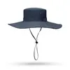 Sombrero Impermeable para Exteriores de Secado Rápido con Ala Ancha para Camping y Senderismo para Mujeres, Adelgazante del Rostro, Protección UV, Sombrero de Vaquero Occidental de Pescador para Hombres