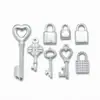 Accesorios Transfronterizos Colgante de Llave de Acero Inoxidable Cerradura de Alta Gama Colgante Mini Pequeño Accesorios para Joyería Hechos a Mano