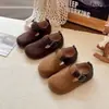 Zapatos Birkenstock para Niños 2026 Nueva Colección Primavera y Otoño Zapatos de Piel para Niñas Mocasines Versátiles Zapatos de Suela Suave para Niñas Zapatos Planos de Primavera