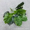 Loto Gota de Agua Artificial, Hoja de Tortuga, Hojas de Rábano Verde, Plantas de Paisajismo de Ingeniería, Plantas Verdes Artificiales de Hoja de Tortuga, Paquete al por Mayor de Hojas de Taro