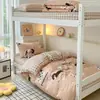 2026 Nuevo Modelo Cama de Estudiante Algodón Puro Estampada Litera para Dormitorio de Estudiantes Juego de Tres o Cuatro Piezas
