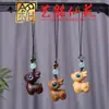 Chaveiro de Carro com Padrão de Sândalo Flor de Ameixa Veado Pingente de Celular Chaveiro Fofo Pingente de Bolsa Ornamento para Pendurar no Carro