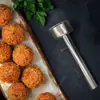 Colher para Almôndegas de Aço Inoxidável, Colher para Fazer Sanduíches de Salada, Ferramenta para Almôndegas, Fabricador de Colher para Falafel