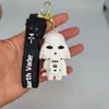 Llavero Deadpool Star Wars soldado blanco Guerrero Negro PVC pegamento flexible Llavero tridimensional Llavero de coche