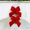 Adorno Colgante de Lazo Navideño de Amazon Decoración de Árbol de Navidad de Tela Diseño de Escena Navideña Lazo