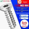 304 Aço Inoxidável KB Cabeça Escareada Flor de Ameixa Cauda Plana Parafuso Auto-roscante Cabeça Chata Parafuso Interno de Flor de Ameixa Parafuso Auto-trabalho M2 / M3 / M4