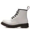 Botas de Motocicleta Cross-Border 1460 para Mujer, de Cuero Duro, Puntera Abierta de 6 Ojillos, Botas Cortas 101 para Pareja, Botas Unisex de Cuero Genuino, Puntera Redonda, Tallas Grandes