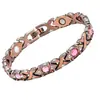 Pulseira Magnética de Cruz Destacável Moda Europeia e Americana Popular Transfronteiriça Liga Ecológica Cravejada de Diamantes Pulseira Feminina Ajustável