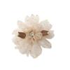Estilo Francés Broche de Alta Gama de Malla Gipsófila Pedrería Camelia DIY Hecho a Mano Accesorios de Ropa