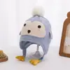 Gorro de Bebé Otoño e Invierno Gorro de Pingüino Niño Gorro de Lana Bebé Niña Invierno Cálido Gorro de Punto Suéter Cortavientos