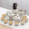 Lujo Ligero Gama Alta Horno Ru Juego de Té Kung Fu para el Hogar Cerámica China Tetera Taza de Té Bandeja de Té Pequeña Regalo