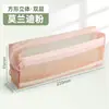 Novo Estojo de Lápis de Malha Espessa com Camadas Duplas, Grande Capacidade, Formato Quadrado Tridimensional, Bolsa Transparente para Material Escolar para Provas de Estudantes