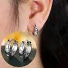 Pendientes de botón con forma de cruz y estrella de circonita cúbica de lujo cruzado Venta caliente Estilo dulce y fresco de alta gama Pendientes de moda para ir al trabajo Diseño de nicho Joyería para orejas