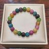 Nova Pulseira de Pedra Natural Turmalina Colorida Ins Nicho Pingente Orquídea Suzuki Pulseira Ruyi Transfronteiriça Namorada para Homens e Mulheres