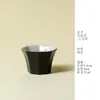 Taza de Té Octogonal Esmaltada de Horno de Cerámica Rústica Estilo Japonés, Taza Maestra Individual Retro Creativa Estilo Wabi-Sabi Hecha a Mano