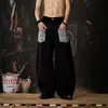 Pantalones Anchos de Otoño/Invierno 2026 Tendencia Street Dance Cuadros Patchwork Casuales Pantalones Rectos Sueltos
