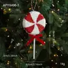 Adornos Colgantes de Espuma Rojos y Blancos para Árbol de Navidad, Bastón de Caramelo, Piruleta, Decoraciones para Ventana, Adornos Colgantes