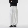 Calça Longa Casual com Caimento Único para Homens, Marca Tendência Solta para Casal, Preguiçosa, Versátil, de Perna Reta, Comprimento no Chão, Perna Larga