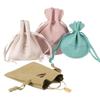 Fabricante Personaliza Bolsas de Cordão de Microfibra de Alta Qualidade para Colares, Brincos, Anéis e Joias, Pequenas Bolsas de Tecido que Podem Ser Impressas com Logotipo, Caixas de Joias