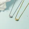Colar Coreano Estilo 2020, Corrente para Clavícula, Colar com Pingente de Feijão de Amor, Simples e Moderno para Mulheres, Popular nas Redes Sociais, Simples e Elegante