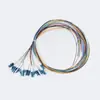 Cabo de Fibra Óptica Pigtail Bundle de 12 Fibras Grau Telecom Pigtail Bundle de 12 Fibras Monomodo Cabo de Fibra Óptica Pigtail LC/FC/SC/ST Cabo de Fibra Óptica de 12 Cores