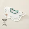 Babero 360 para Bebé Tipo Algodón Puro a Impermeable con Pétalos Giratorios para Prevenir Escupir y Babear