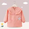 Bata de bebé, ropa exterior de otoño e invierno, chaqueta de plumón, resistente a las manchas, ropa protectora, delantal para niños, tallas medianas y grandes, con cremallera, engrosada, se puede usar al revés