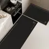 Juego de Felpudos Modernos Minimalistas para Cocina para Uso Doméstico, Limpiables, No Requieren Lavado, Resistentes al Aceite, Impermeables, Antideslizantes, Diseño Largo de Tira, Fácil de Limpiar