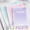 Cuaderno de hojas sueltas de alto valor b5 cuaderno desmontable cuaderno simple estudiantes universitarios, estudiantes de secundaria y preparatoria estilo ins cubierta blanda más