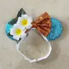 2024 Orejas de Ratón Transfronterizas Diadema Elástica Ajustable Bebé Adulto Lazo de Lentejuelas Banda para el Cabello Fiesta DIY Accesorios para el Cabello