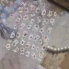 Adesivos de Nail Art em Relevo, Adesivos de Unha Brilhantes de Luxo Leve, Materiais de Nail Art Florais Rosa Retrô, Strass Decorativos para Unhas