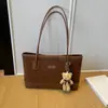 Otoño 2026 Bolso Tote de Hombro Único de Gran Capacidad con Estampado de Leopardo, Textura Mate, Casual, Alta Apariencia, Moda de Nicho
