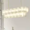 Lámpara de araña para sala de estar estilo Wabi-Sabi, Modelo nuevo minimalista de lujo ligero francés, Lámpara de araña estilo crema de espectro completo de diseñador para comedor y dormitorio