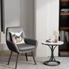 Mesa auxiliar de pizarra de lujo ligero, mesa de centro pequeña, mesa de esquina para sofá de sala de estar de mármol, mesita redonda pequeña móvil para balcón, mueble auxiliar