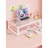 Soporte para Computadora, Parrilla para Barbacoa, Elevador para Laptop, Soporte Metálico Elevado para Monitor de Escritorio, Soporte Refrigerante para Laptop para Gaming