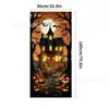 Cubierta de Puerta de Halloween Cortina de Puerta de Dibujos Animados Temu Amazon Más Vendido Decoración de Ambiente de Fiesta Cortina de Puerta de Halloween