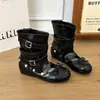 Nuevas Sandalias de Moda Verano 2026 para Mujer con Hebilla de Cinturón Desmontable, Uso Bidireccional, Remaches, Tacón Oculto y Moño, Zapatos Planos de Boca Baja