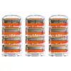 Nueva rasuradora manual para hombre de cinco capas, color naranja, con mango metálico mate y cabezal de cuchilla multicapa de acero inoxidable