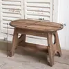 Taburete de Escritorio Rústico de Madera Maciza Estilo Vintage, Silla Pequeña Creativa Personalizada, Soporte para Flores, Accesorio de Decoración para el Hogar, Accesorio Decorativo, Adorno