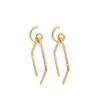 Pendientes Huecos Cuadrados Geométricos de Aguja Plateada, Estilo de Moda y Sencillo de Tendencia, Personalidad Versátil, Estilo Dulce y Fresco, Aretes Frescos y Elegantes