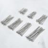 Aço Titânio Inoxidável Agulha de Nove Caracteres que Não Desbota Aço Inoxidável Agulha de Nove Pinos Agulha de Cotovelo Agulha de Nove Caracteres DIY Conexão Manual Material Acessórios de Joalheria