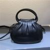 Capa Superior Piel de Vaca Bolso Dumpling Nube Bolso Nuevo para Mujer de Mediana Edad Bolso Pequeño Portátil Popular a la Moda