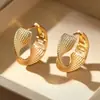 Pendientes de Aro Retorcidos de Metal Estilo Europeo y Americano Cao Shi para Mujer, Aros Sencillos y Únicos en Forma de C, Pendientes Populares Transfronterizos Temu