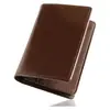 Rakuten Business Portatarjetas de Negocios de Gran Capacidad Estuche Compacto Portátil para Tarjetas de Negocios Cartera de Cuero Genuino Multifuncional Retro para Tarjetas de Negocios