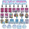 Pingente de placa de acrílico dupla face com camada intermediária de alta definição, artesanato, texto personalizado, chaveiro, presentes periféricos secundários